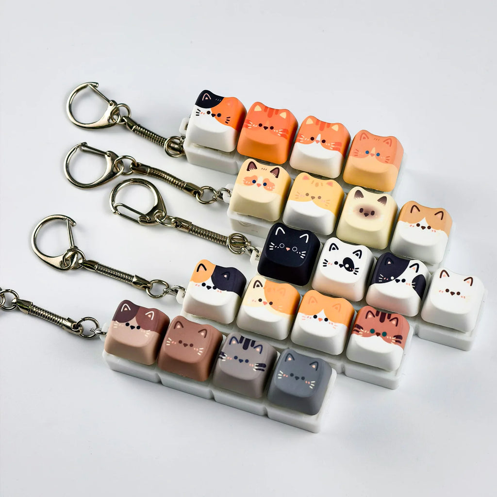 Cat Keyboard Switch Keychain